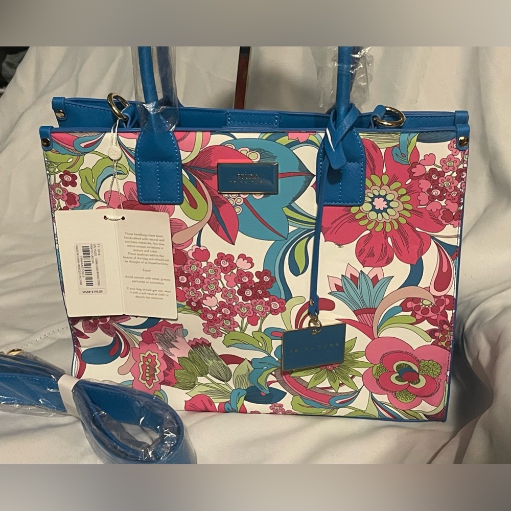 Trina Turk Two Way Floral Shoulder Bag